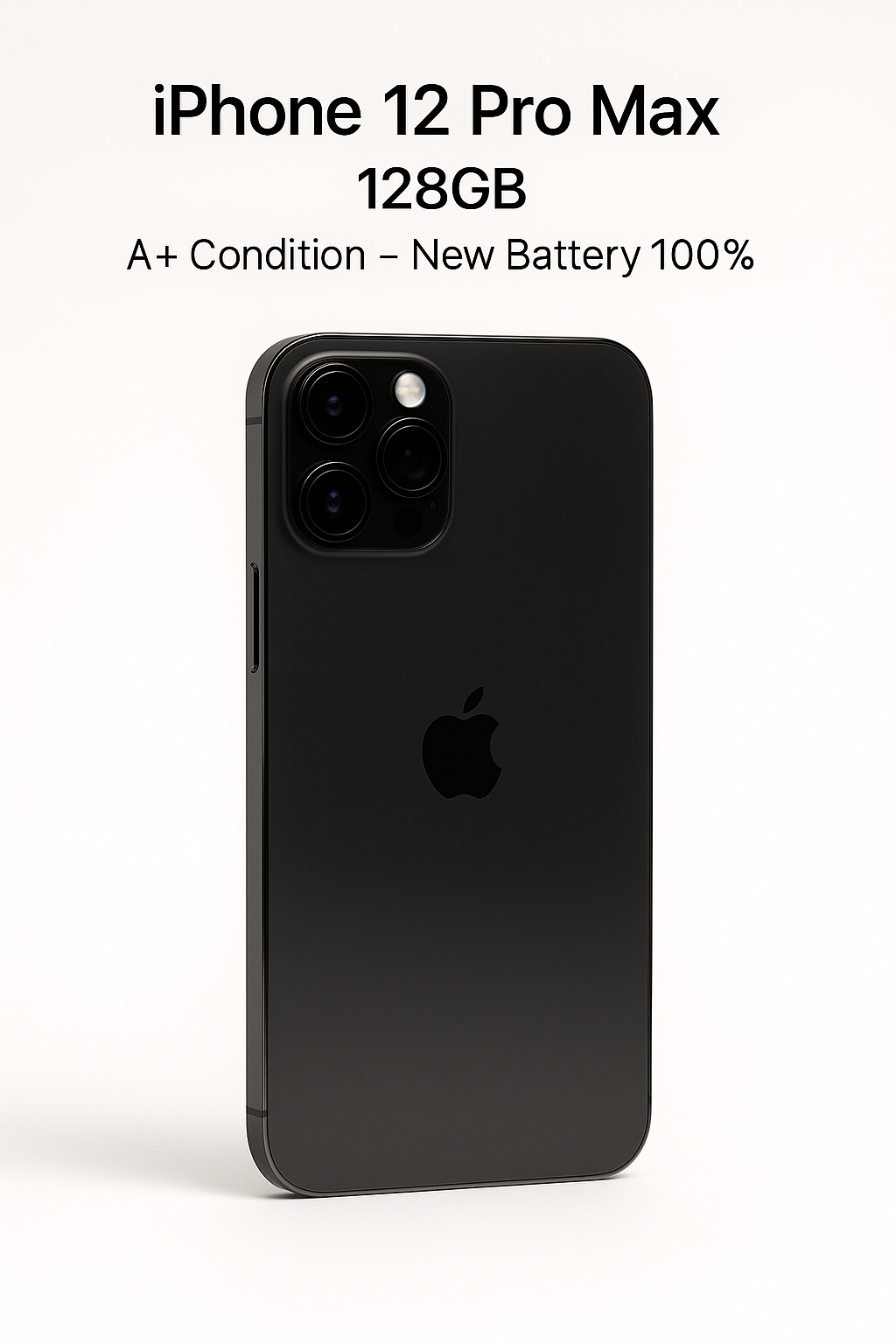 ✅ iPhone 12 Pro Max – 128GB – A+ Condition – New Battery 100%