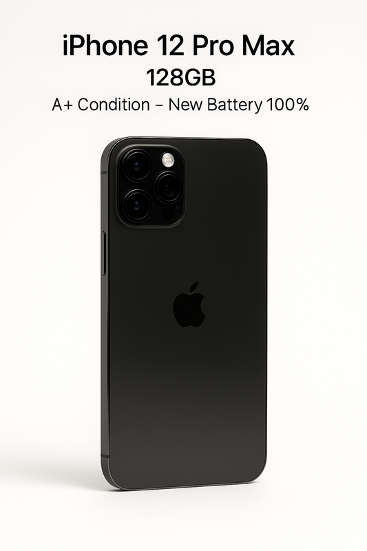✅ iPhone 12 Pro Max – 128GB – A+ Condition – New Battery 100%