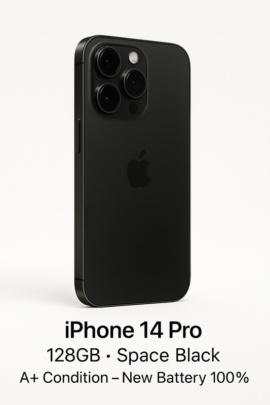 ✅ iPhone 14 Pro – 128GB – A+ Condition – New Battery 100%